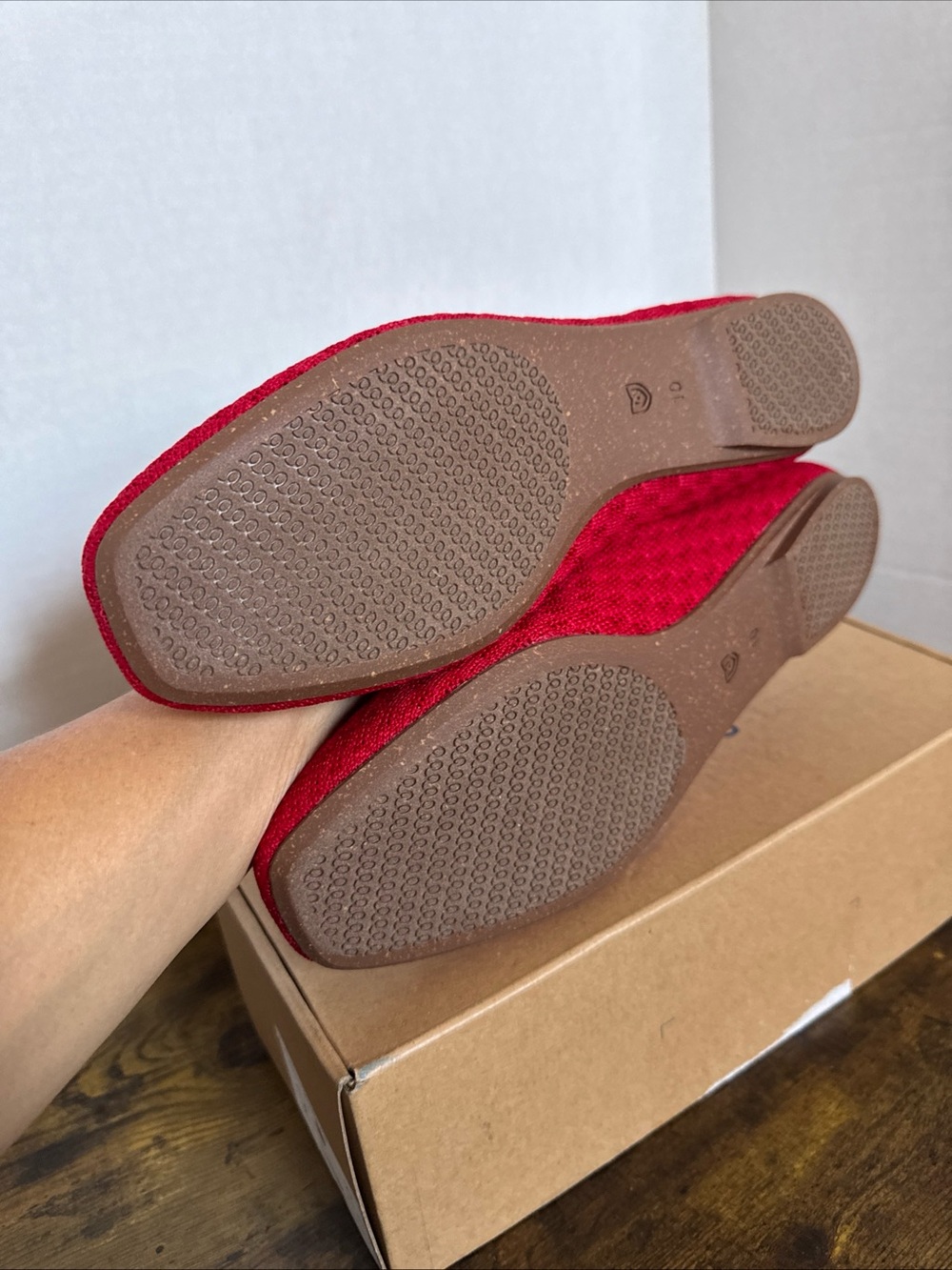 Rothy’s Women’s The Max Square Mary Jane Red Crisp Basketweave Size 10 NEW - Picture 5 of 10